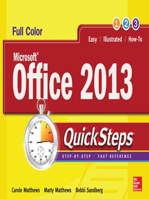cover image of Microsoft Office 2013 QuickSteps